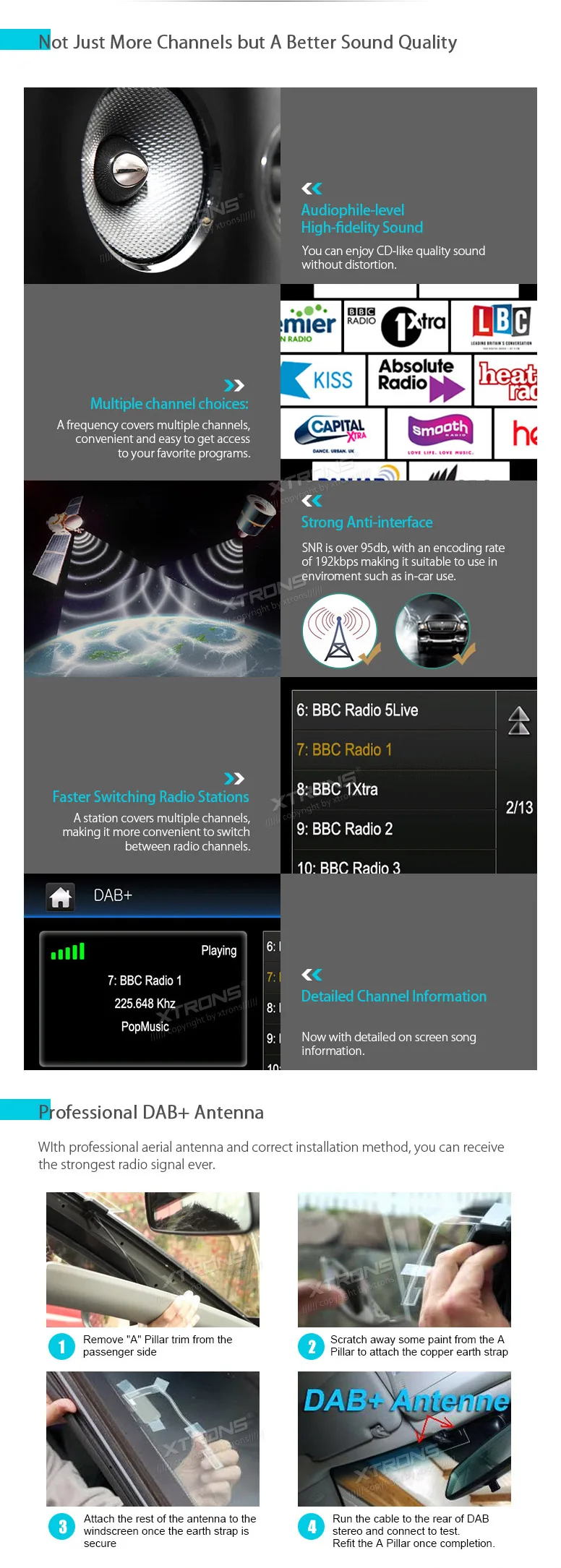 Excellent XTRONS 7 inch Car DVD Player 2 din Radio DAB+Canbus GPS Navigation For BMW E46 / Rover 75 1999-2005 / MG ZT 2001 2002 2003- 2005 6