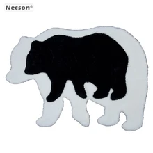 Милый полярный медведь ковер черный белый гризли коричневый медведь коврик Ursus коврик с изображением панды Procyon Procyonidae меховой ковер с принтом кожи 50X80/80X110CM