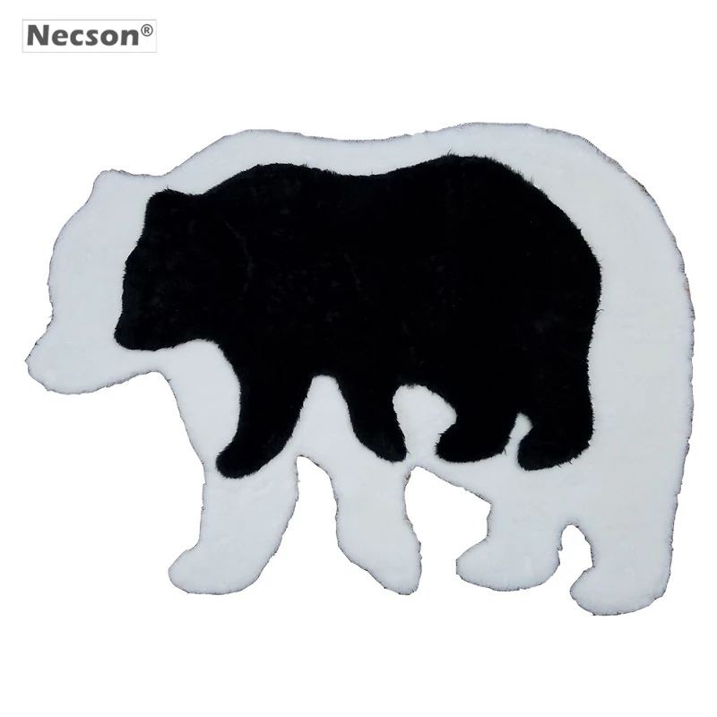 Nette Eisbar Teppich Schwarz Weiss Grizzly Braun Bar Matte Ursus