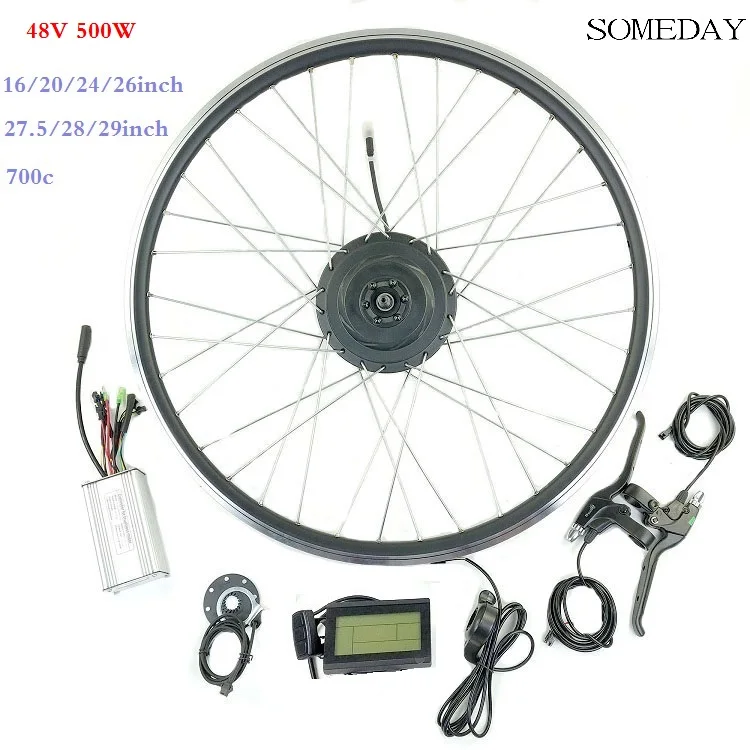 ^Cheap ELECTRIC BICYCLE CONVERSION KIT Ebike 48V 500W hub motor for front whell