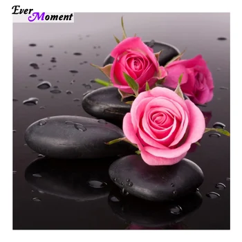 

Rose Water Diamond Embroidery Flowers Diamond Painting Cross Stitch Mosaic Diamond Picture Of Rhinestones kits embroidery ASF324