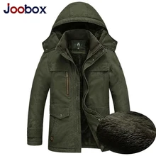 Марка военный парка Для мужчин зимние теплые толстые Для мужчин s пуховики и пальто шерстяная подкладка с капюшоном зимняя куртка Для мужчин мужской пиджак куртка мужская