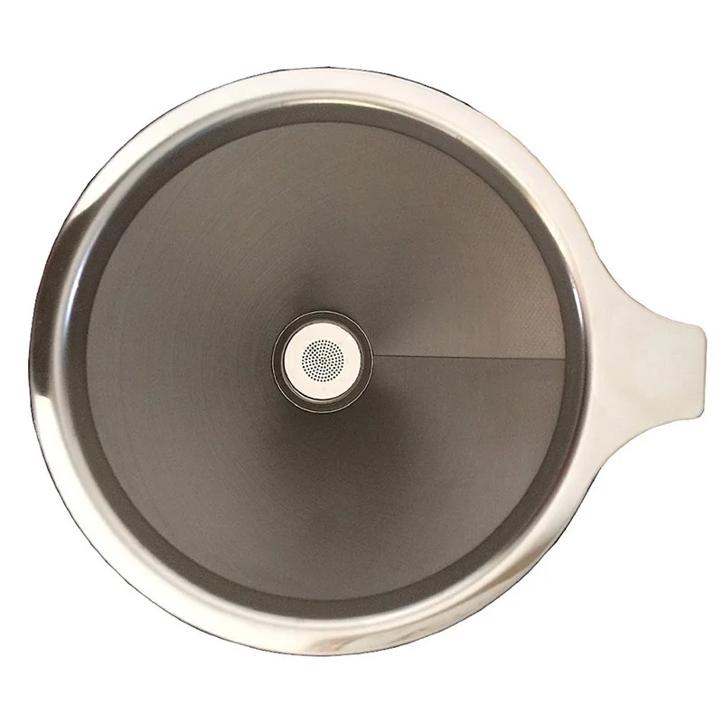 Günstig Edelstahl Kegel Wiederverwendbare Kaffeefilter Körbe Mesh Sieb Gießen Über Kaffee Tropf Mit Ständer Halter