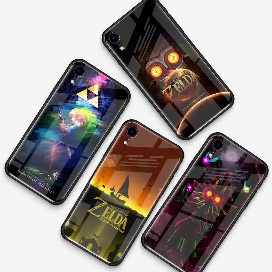 Легенда о Зельде чехол из закаленного стекла для Apple iPhone XR 7 8 6 6S Plus 11 Pro X XS MAX