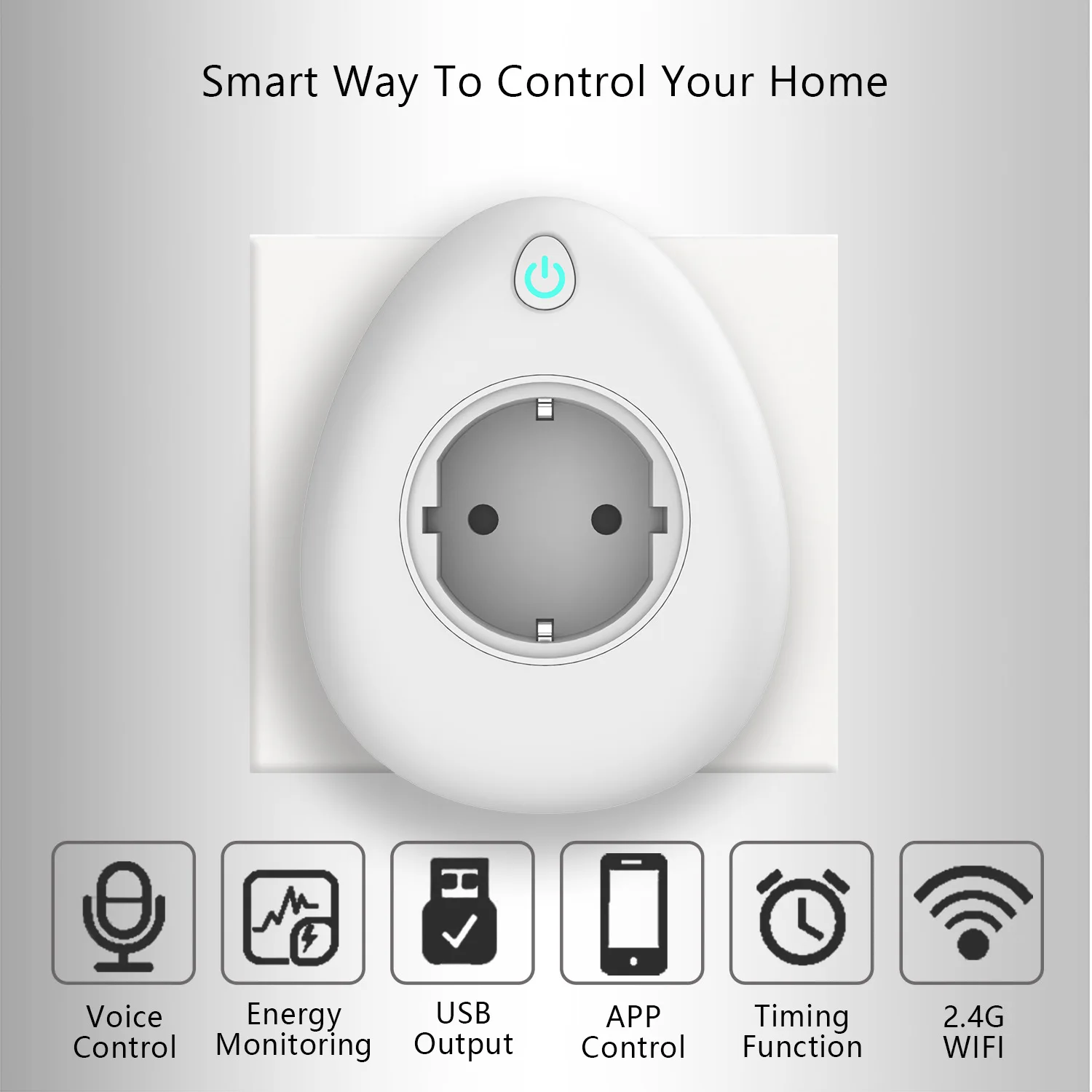 wifi plug voz controle remoto trabalho com alexa tuya app