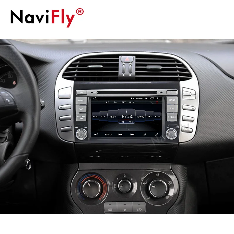 Excellent Navifly Car Multimedia Player Android 8.1 Radio navigation For Fiat/Bravo GPS DVD 2 Din Stereo fm bluethooth with WIFI CANBUS 4