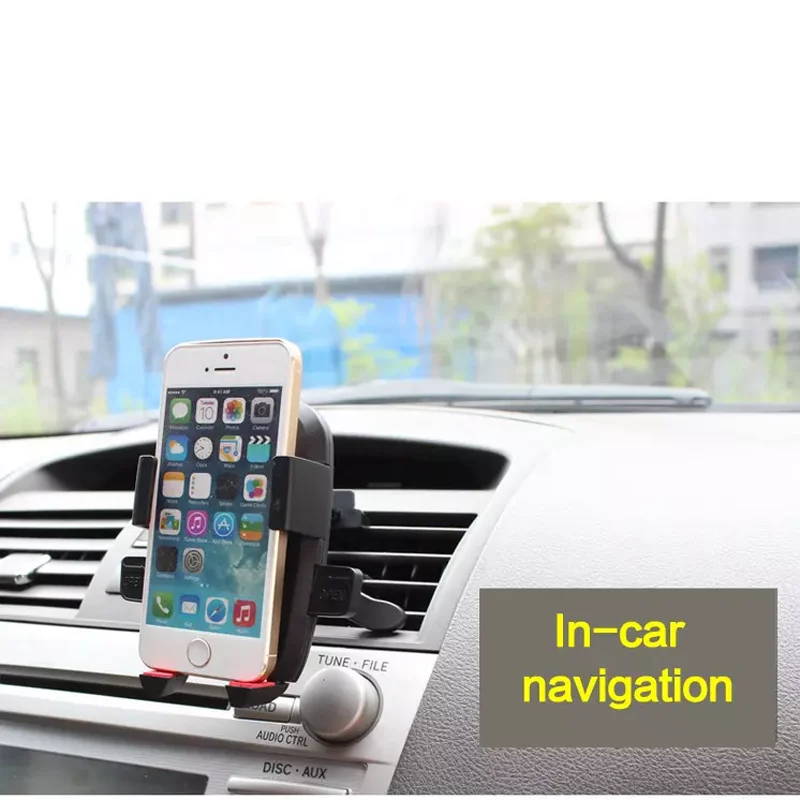 

Car Mount Universal Dashboard Phone Holder Outlet Bracket Mobile Phone Stand Support For GPS