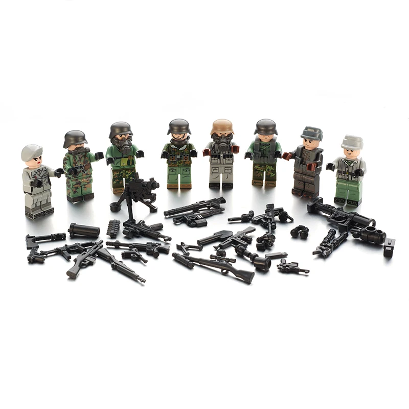 

MOC Military Army Soldier Mini Figures Accessories Gun weapons Building Blocks Toys For Children Boys Gifts LegoINGlys Bricks