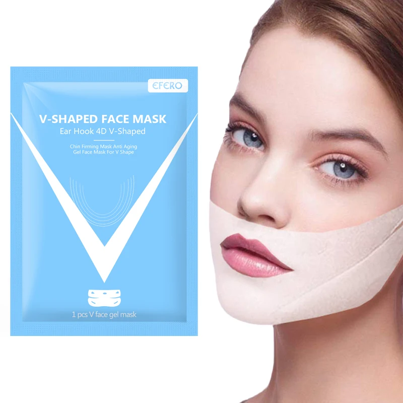 

EFERO V Shape Lifting Face Mask Face Slim Chin Check Neck Lift Peel-off Mask V Shaper Face Slimming Bandage Mask Skin Care Tool