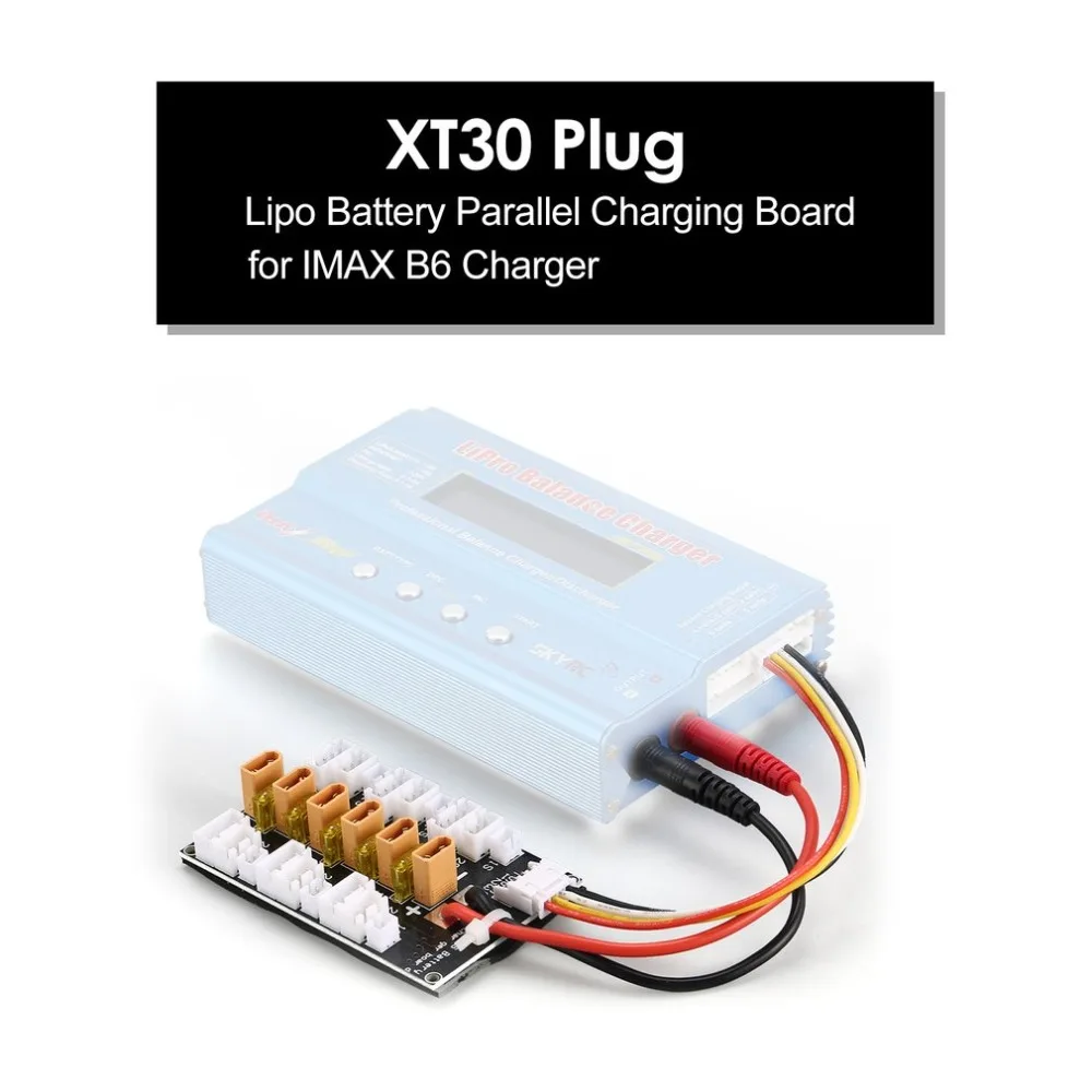 XT30 6 упаковок 1 S 3 20A разъем Lipo батарея параллельная зарядка плата для RC IMAX B6