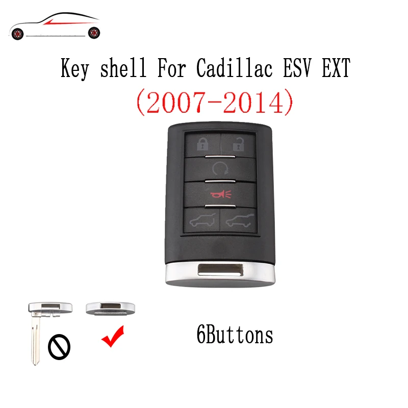 Чехол для ключей GORBIN 6BT Smart Remote Cadillac Escalade ESV EXT 2007 2008 2009 2010 2011 2012 2013 2014 Оригинальный