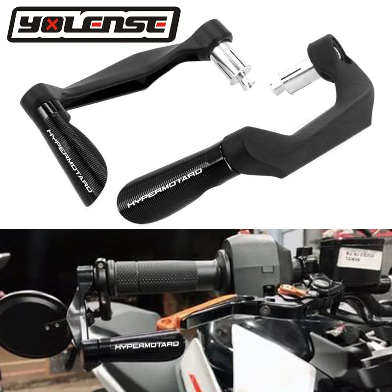 

For Ducati Hypermotard 1100 796 821 939 939SP EVO SP 7/8" 22mm Handlebar Grips Guard Brake Clutch Levers Guard Protector
