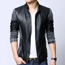 Men’s Spring And Autumn Fashion Slim Leather Jacket Solid PU Leather Jackets Outerwear Chaqueta Cuero Hombre Men Brand Clothing
