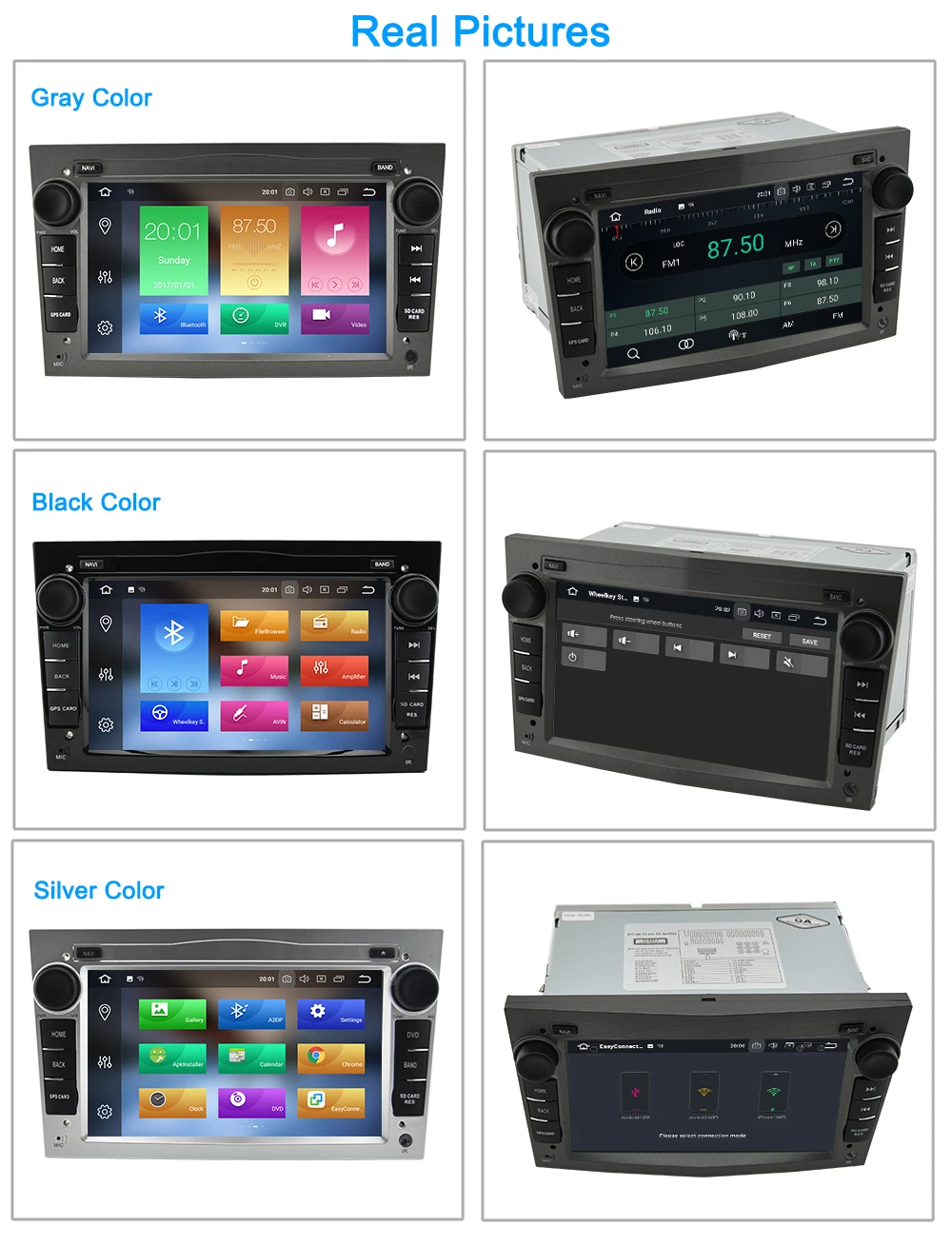 Top 2 Din Opel Android Car Radio GPS Navigation For Opel Astra H Vectra Corsa Zafira B C G Meriva Antara Agila Car Multimedia Player 3