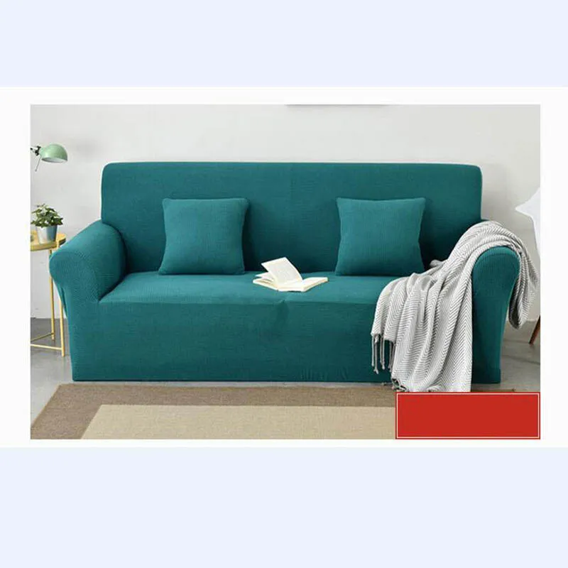 Плед Чехлы для диванов для гостиной твердый секционный чехол для дивана эластичный чехол для дивана домашний декор дивана чехол - Цвет: blue
