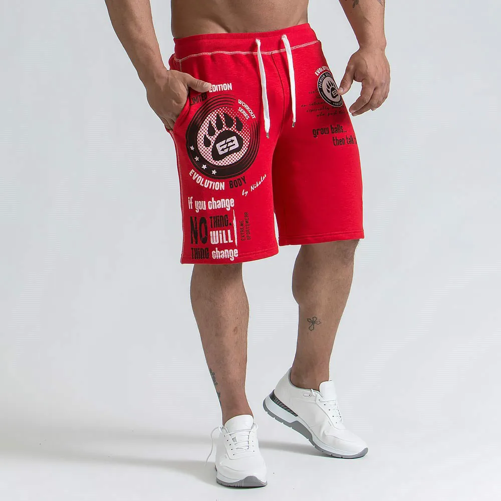 

Mens Brand Men's Slim Fit Short Trousers Fitness Bodybuilding Jogger Men Shorts Durable Sweatpants Fitness Workout Cotton Shorts