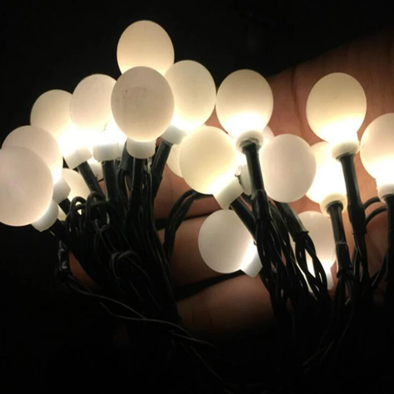 7M50LED Ball String Lights Garland Solar Powered Fairy Lights Waterproof Solar Lights For GardenIndoorOutdoorParty Decor (5)