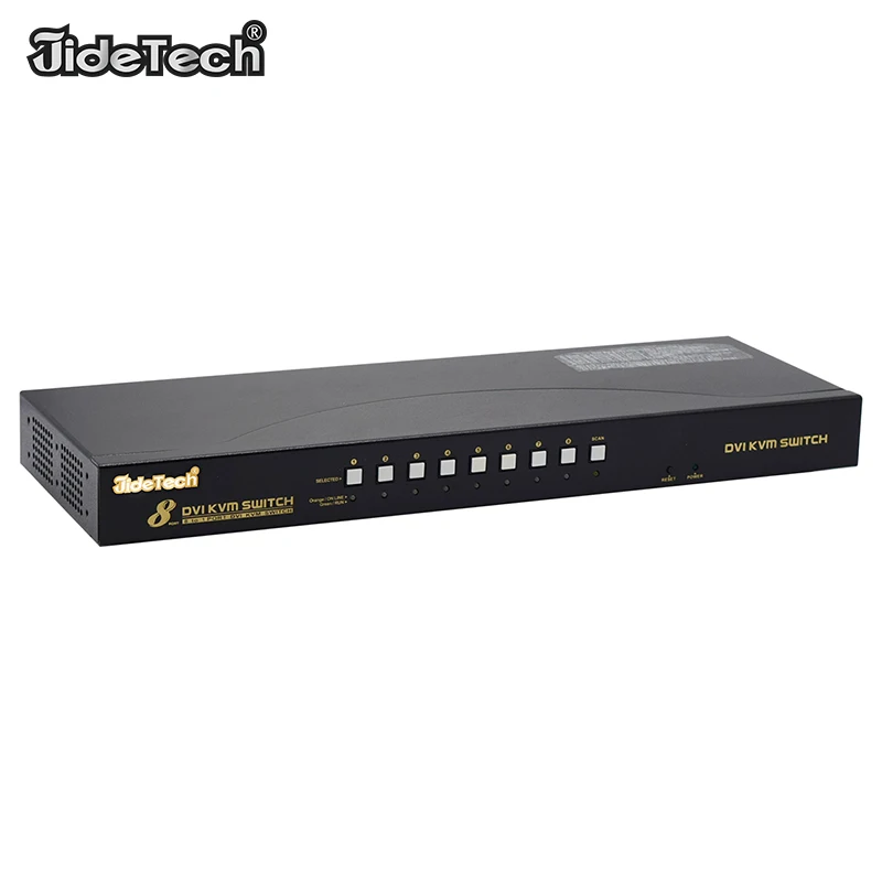 8 Port DVI USB KVM Switch Case For PC Monitor switch Auto