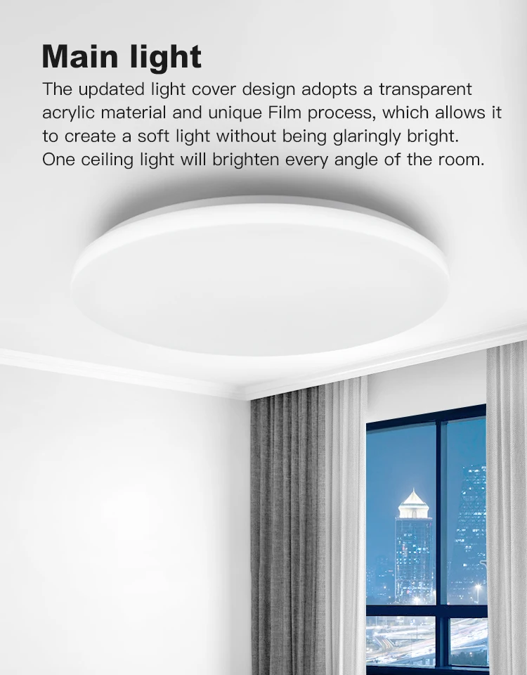 Современный светодиодный потолочный светильник приложение Управление RGB затемнение Bluetooth Динамик 36W48W Гостиная Спальня Смарт потолочный светильник 110 V/220 V