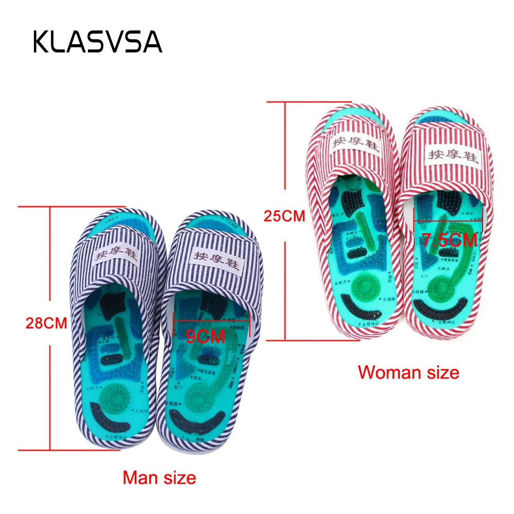 KLASVSA التفكير القدم نقاط الوخز النعال تدليك تعزيز الدورة الدموية الاسترخاء الصحية العناية بالقدم أحذية لتخفيف الآلام