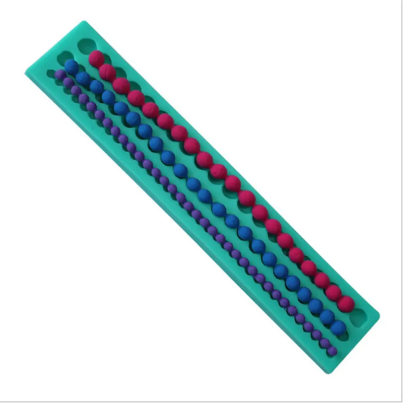 

DIY Long Strip Pearls Chain Necklace Fondant Chocolate Silicone Cake Mold Kitchen Accessories DIY Cake Decorating Tools 884120