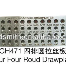 Ювелирные изделия drawplate, 42 отверстия от 0,26 до 4,1 мм круглый drawplate, ювелирные инструменты