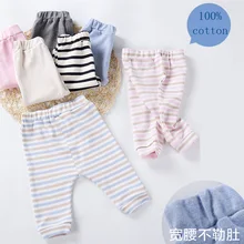 Детские штаны детские леггинсы из хлопка одежда для малышей штаны для мальчиков и девочек детские штаны эластичные брюки с мягким поясом для малышей