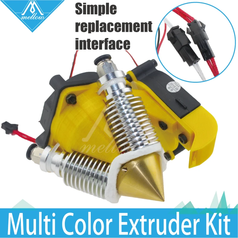 3D Printer for Diamond Hotend Brass Multi Color Nozzel hot end 3 IN 1 OUT 0