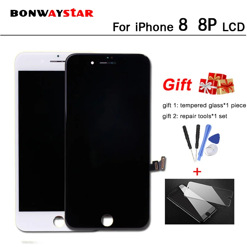 

AAA Quality 2018 New Arrival Screen For iPhone 8 8 Plus LCD Display Touch Screen with Digitizer Assembly+ 3D touch +tools+film