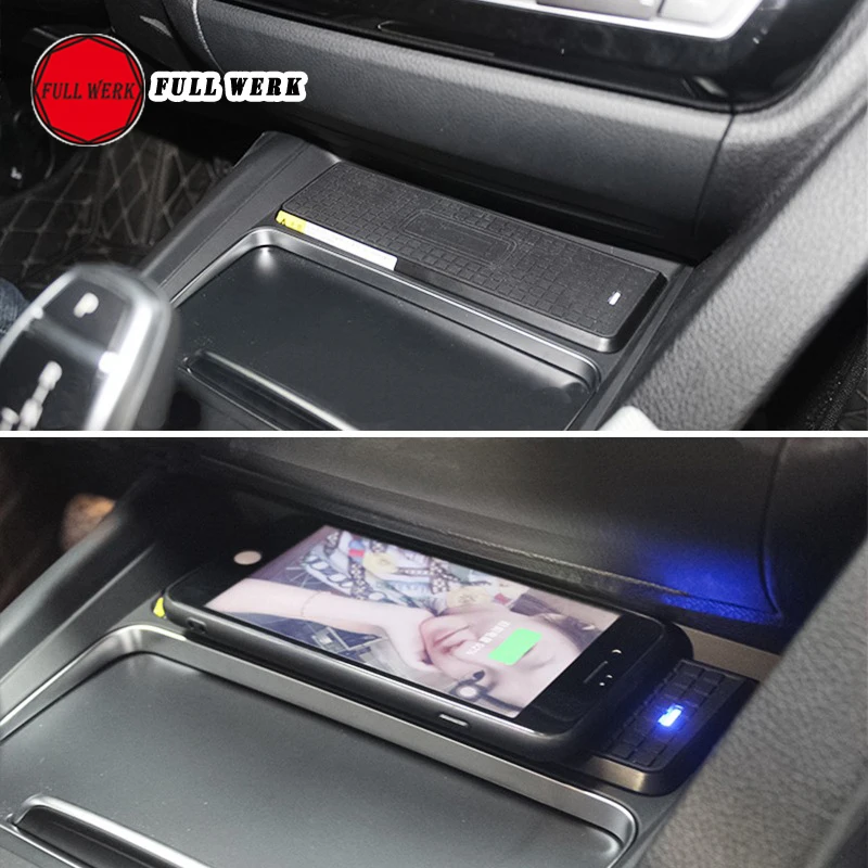 

1 pc Car Wireless Phone Charger Customized for BMW 3 4 Series 16-19 Fast Charging Holder Plate Car Styling Interior Accessories