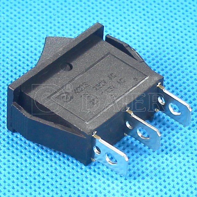 Interruptor basculante de 3 pines y 2 posiciones, T105, 250V, 15 Amp, SPDT, 10*28MM, 20A, 125VAC, sin luz, 5 uds. Interruptor basculante de 3 pines y 2 posiciones, T105, 250V, 15 Amp, SPDT, 10*28MM, 20A, 125VAC, sin luz, 5 uds.