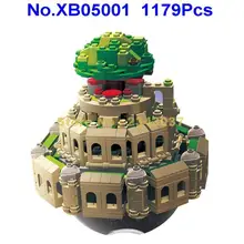 Xb05001 1179 шт. креативный moc серия городской замок в небе строительный блок игрушка