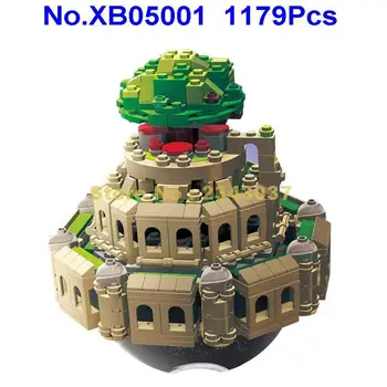 

xb05001 1179pcs creative moc series city castle in the sky building block Toy