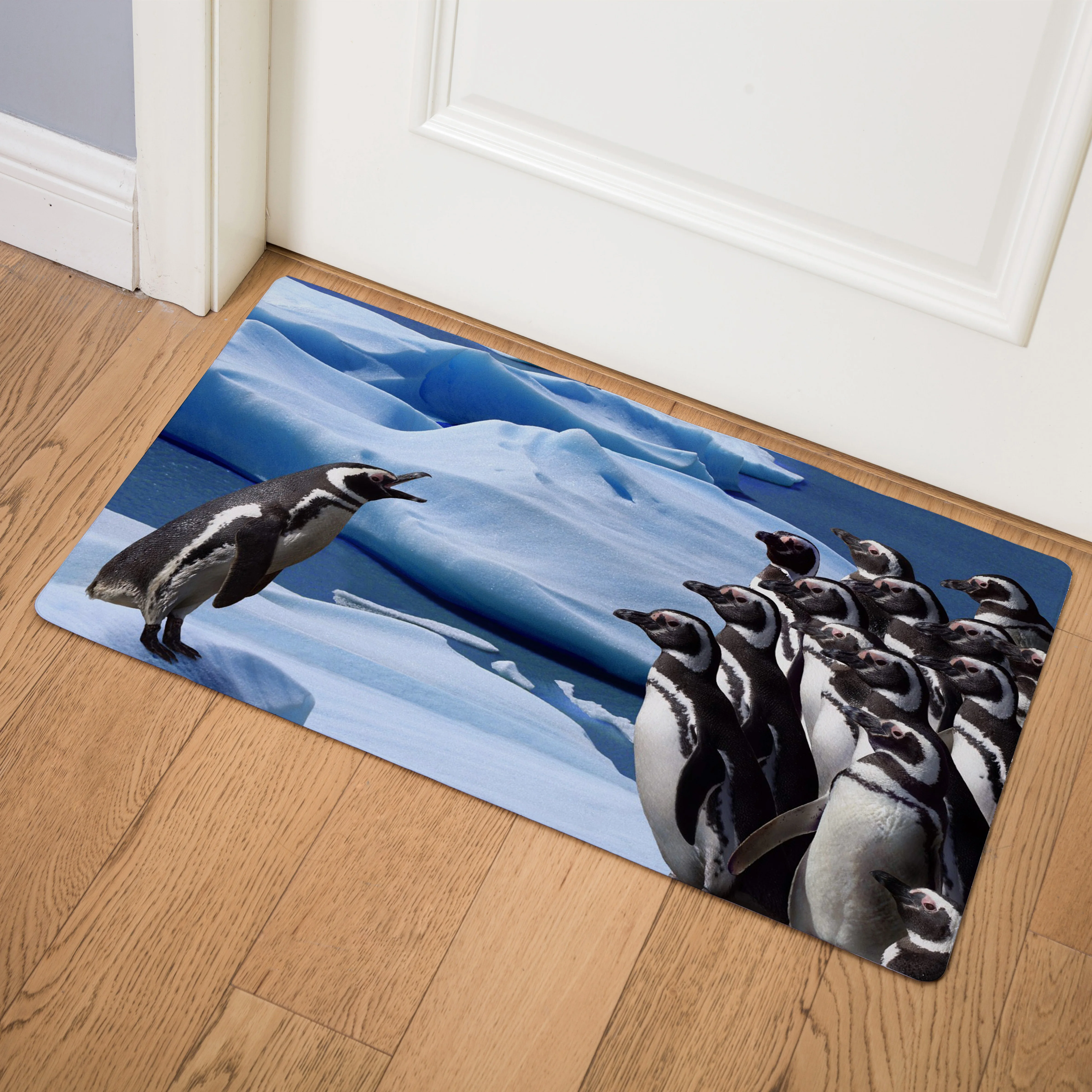 

Cute Penguin Non-slip long Door carpet Outdoor Entrance Welcome Pad Soft Rug Doormat Indoor Bathroom Kitchen Carpet Floor Mats