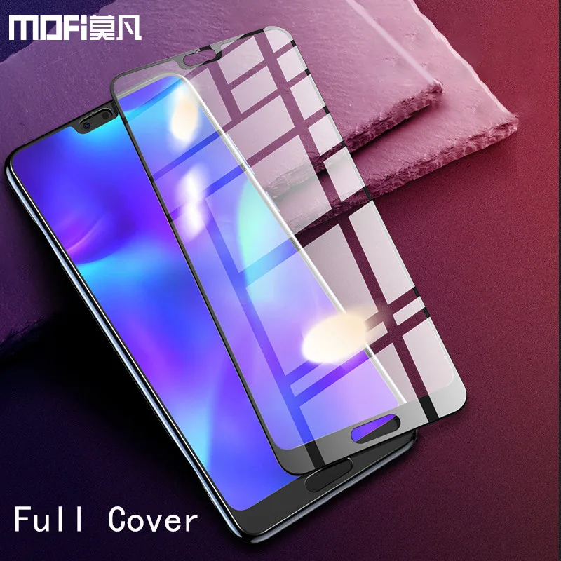 

for Huawei honor 10 glass full cover honor 10 screen protector front film black protection MOFi original honor10 tempered glass