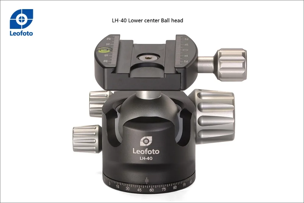 Authentic Leofoto low profile ball head LH 40 compatible with Gitzo