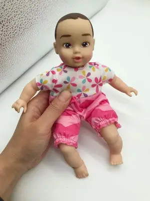 Симпатичная имитация Мягкая кукла для малышей, детская игрушка для девочек, подарок на день рождения 20 см - Цвет: b by random clothes