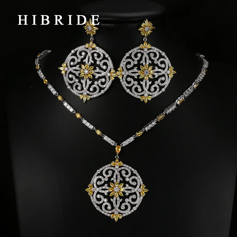 Роскошный цветок круглой формы hibrid красочные Швейцарский фианит подвески для