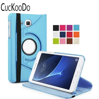 

CucKooDo 50Pcs/lot 360 Degree Rotating Magnetic Smart PU Leather Protective Case For Samsung Galaxy Tab A 7.0 inch SM-T280 /T285