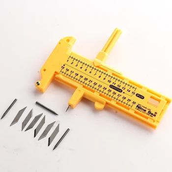 

5Set Cutting Knife Model Compass Circle Cutter Round Patchwork Tools Accessory Arch Cutter Includes 5 Spare Blades