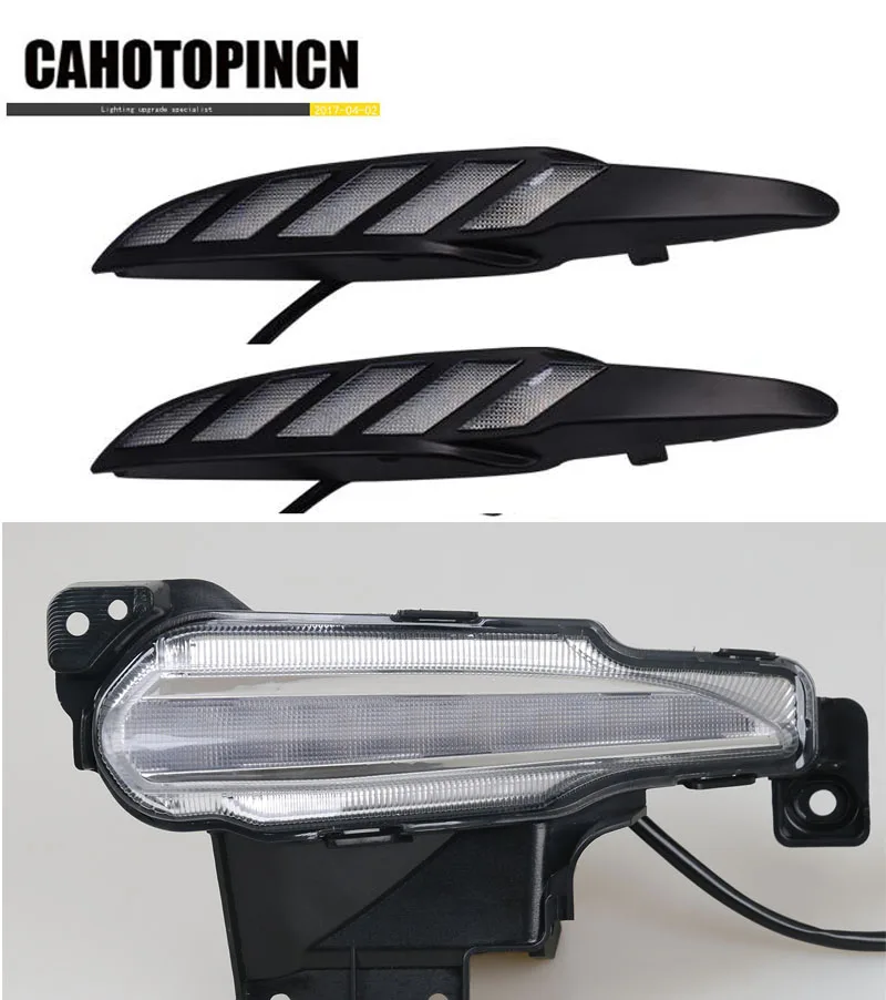 New design Streamer yellow turn Signal style Relay 12V LED car DRL daytime running lights fog lamp for Mazda 3 axela 2017