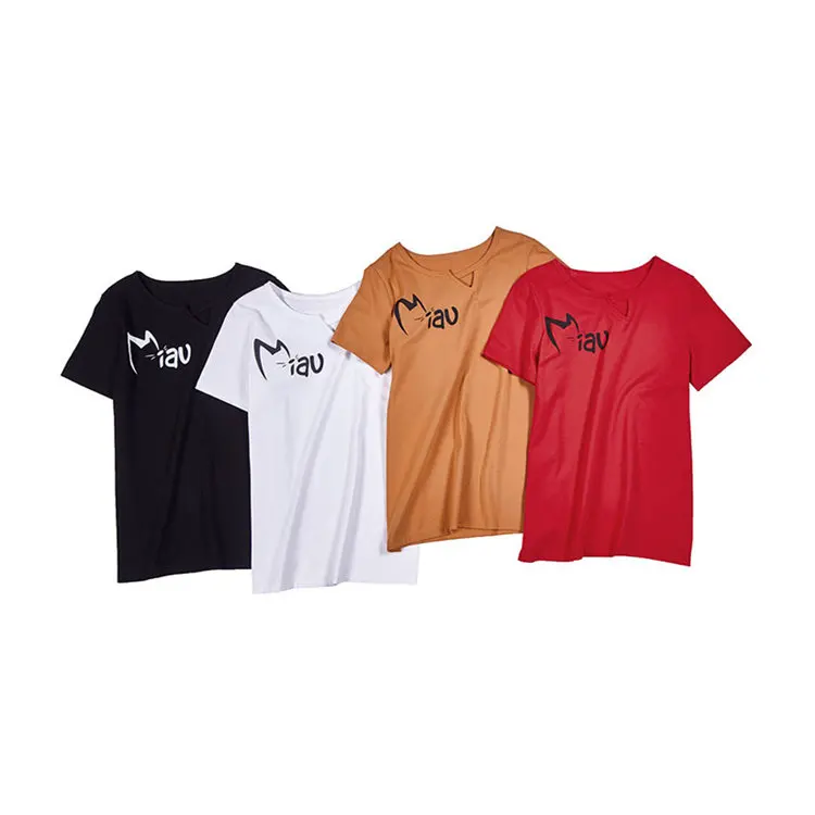Funny Tshirt Women T-shirt Summer Short Sleeve Cotton Tops Tees Femme Tshirts Letter Print T-shirts Camisetas Mujer Verano 2018 (11)