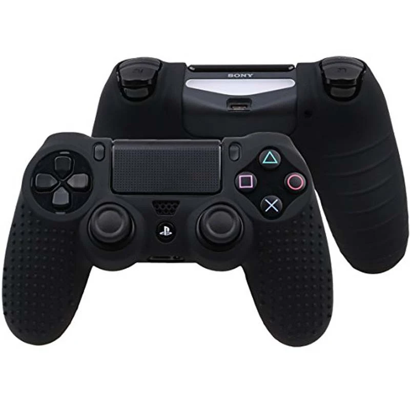 Нескользящий Силиконовый чехол для контроллера Sony PlayStation4 Dualshock 4 PS4 Slim и колпачки