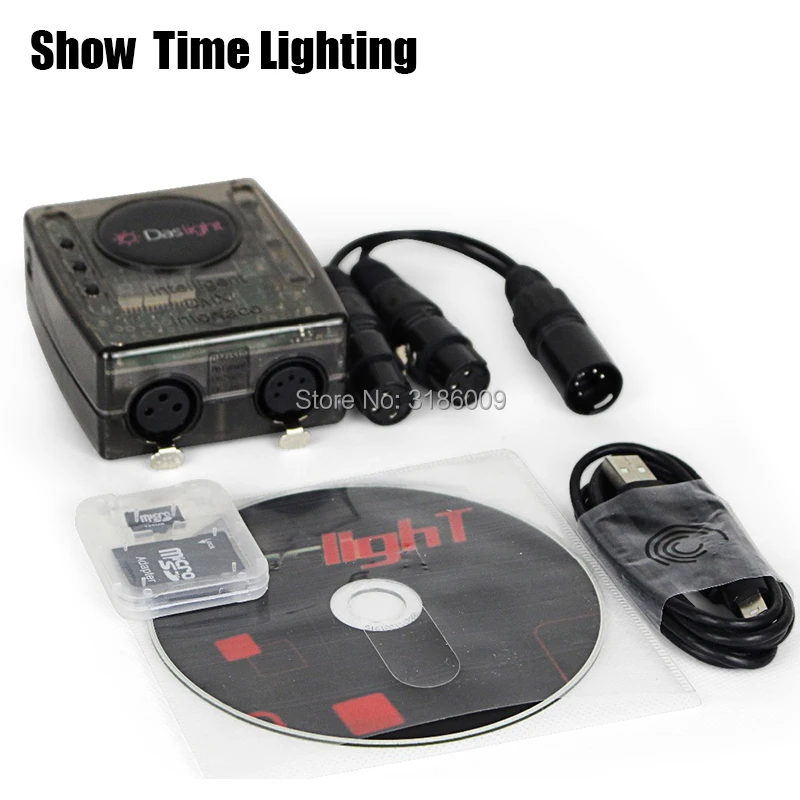 

New version Powerful Daslight DVC4 DMX Software stage light controller computer control DJ Stage Light USB Lighting Interface