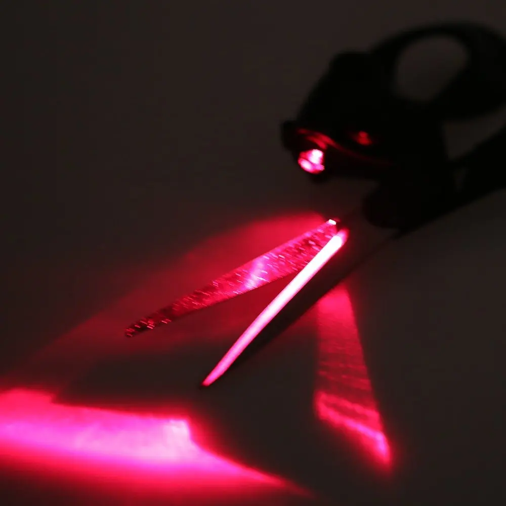 Professional Laser Guided Scissors For home Crafts Wrapping Gifts Fabric Sewing Cut Straight Fast With Battery 4