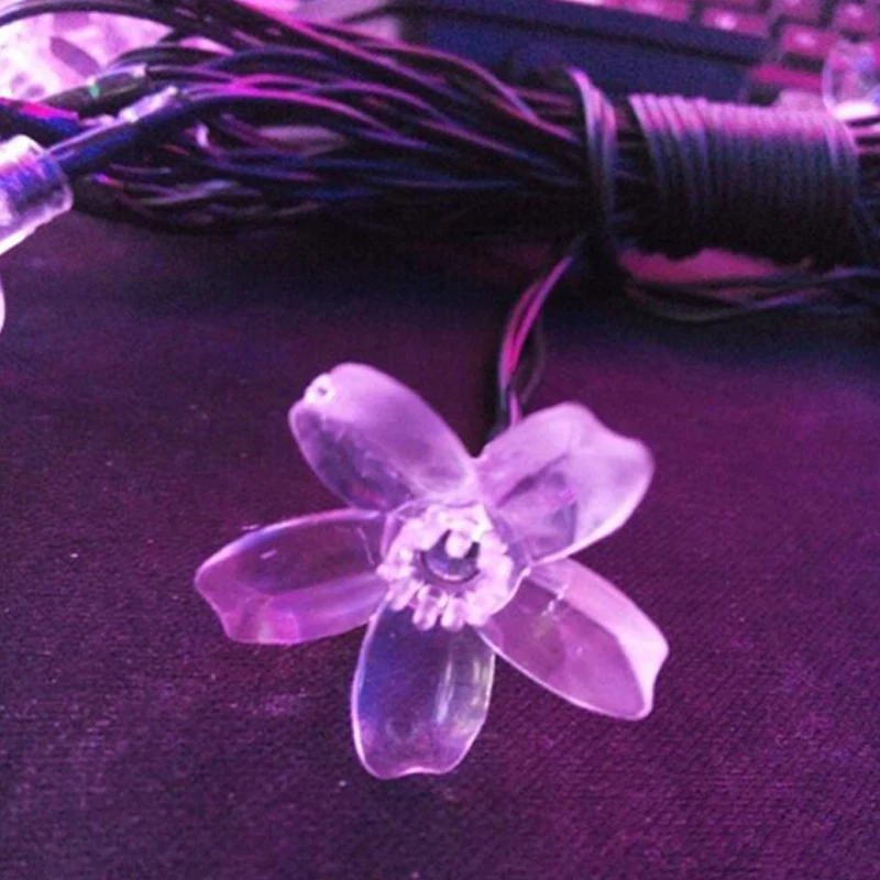 Christmas Tree LED Solar Powered Lamp Led Solar Light String Cherry Blossom Fairy Lights Outdoor Waterproof Wedding Decoration (9)