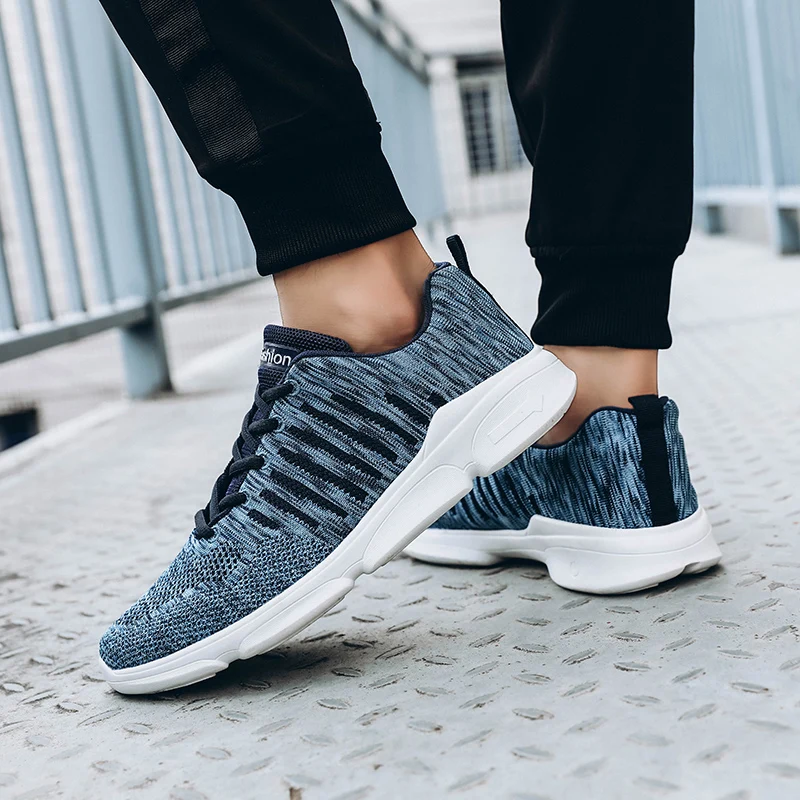 

Gym Trainers For Man Summer Sport Shoes Men Blue Red Comfortable Running Sneakers Big Size 39-48 Mens Walking Shoes