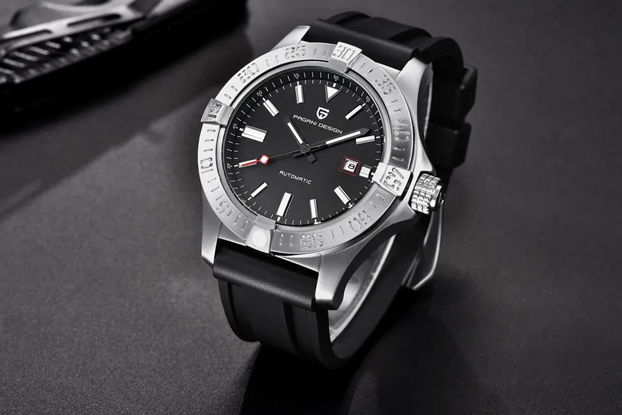 PAGANI Дизайн Повседневная мода силиконовый ремешок для мужчин часы Роскошные Лидирующий бренд водонепроницаемый автоматические механические часы Relogio Masculino