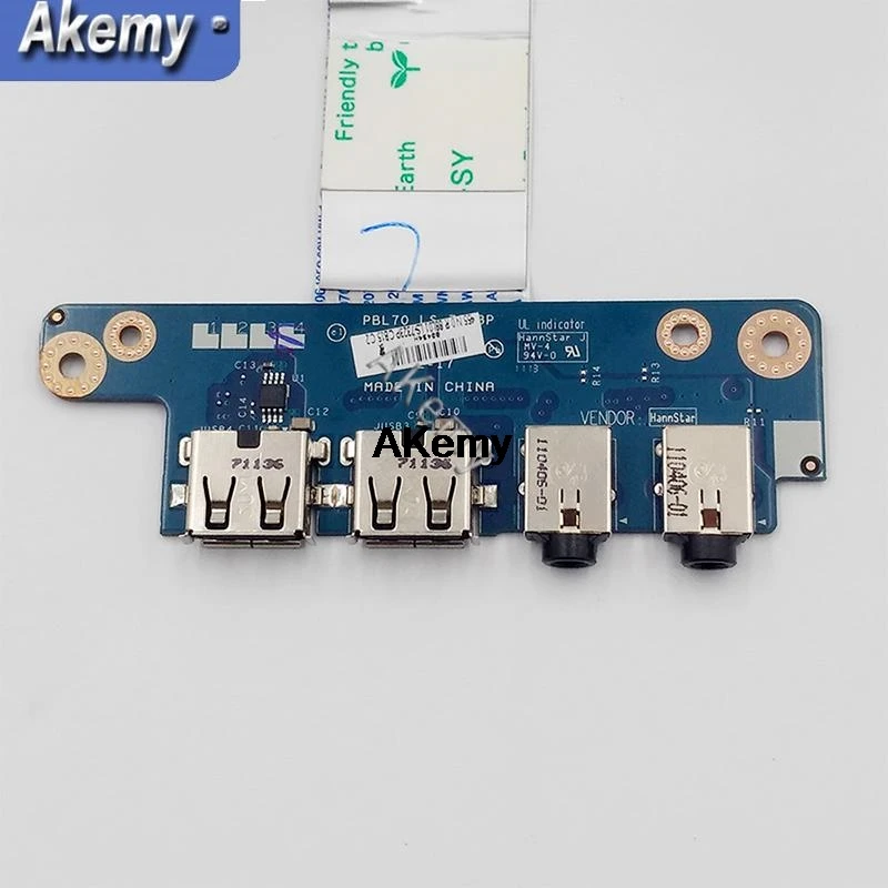 

For ASUS LA-7553P K73TK K73TA R73T K73T X73T X73B K73B K73BE K73BR K73BY Audio IO USB board