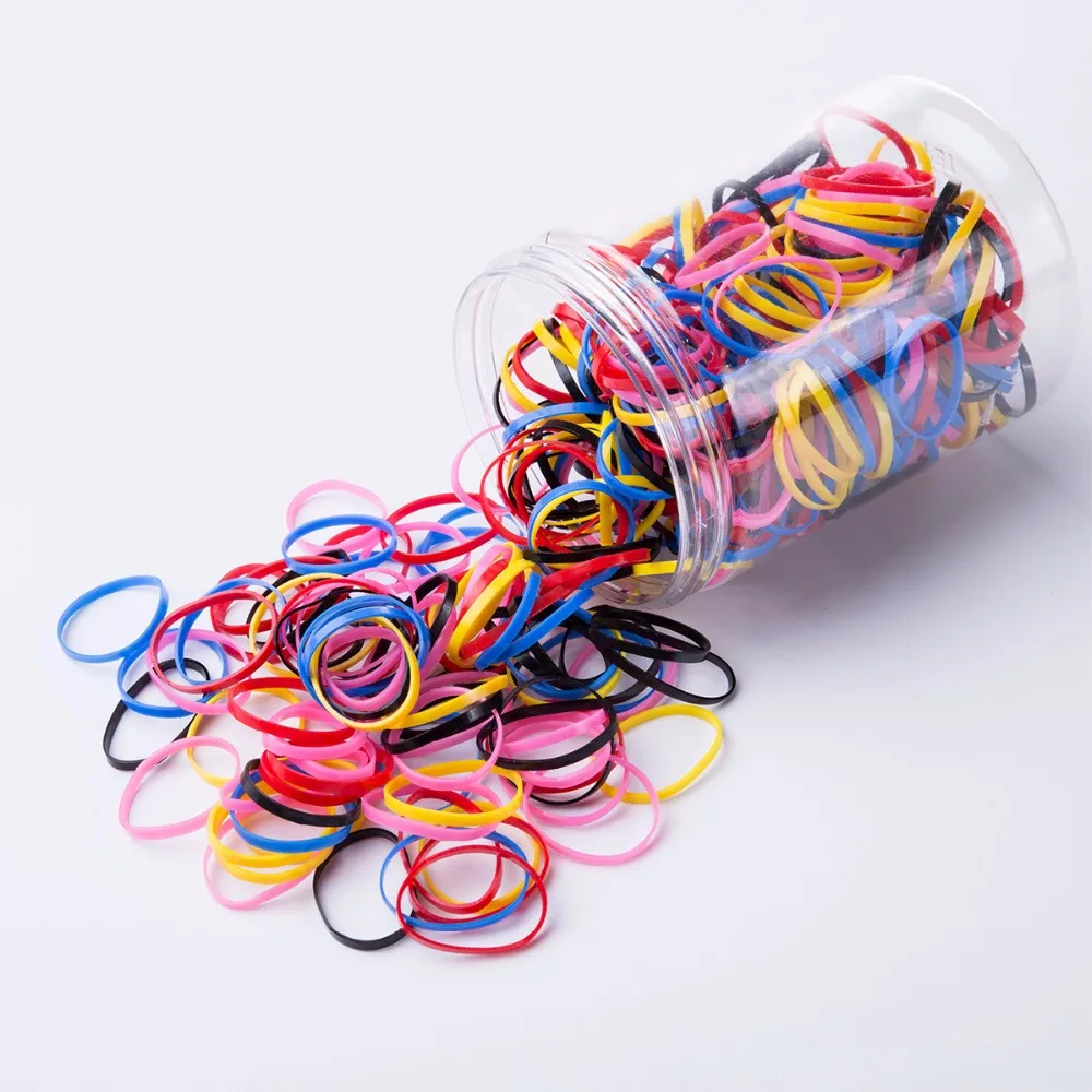 Rubber Hairband Rope Silicone Ponytail Holder Elastic TPU Hair Holder